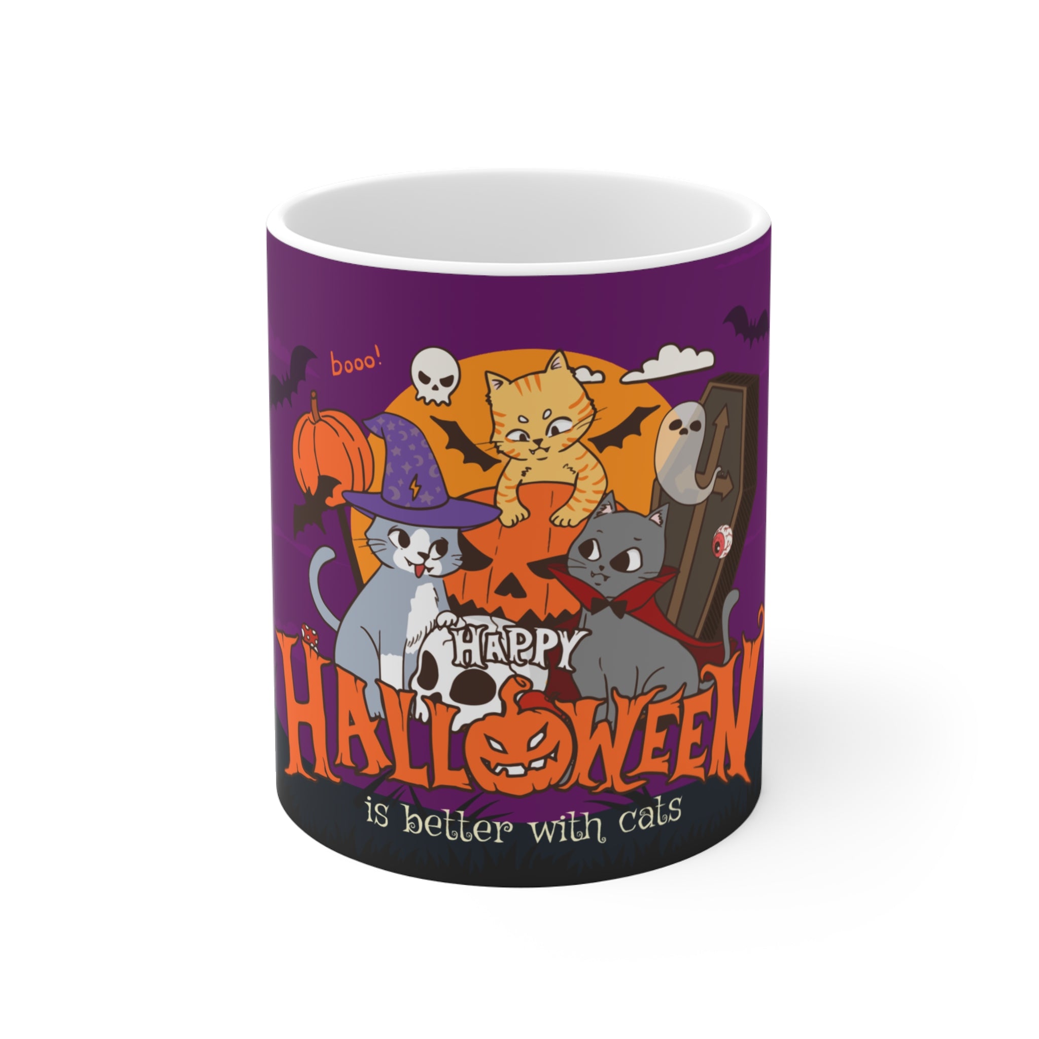 Happy Halloween is Better with Cats | Mug